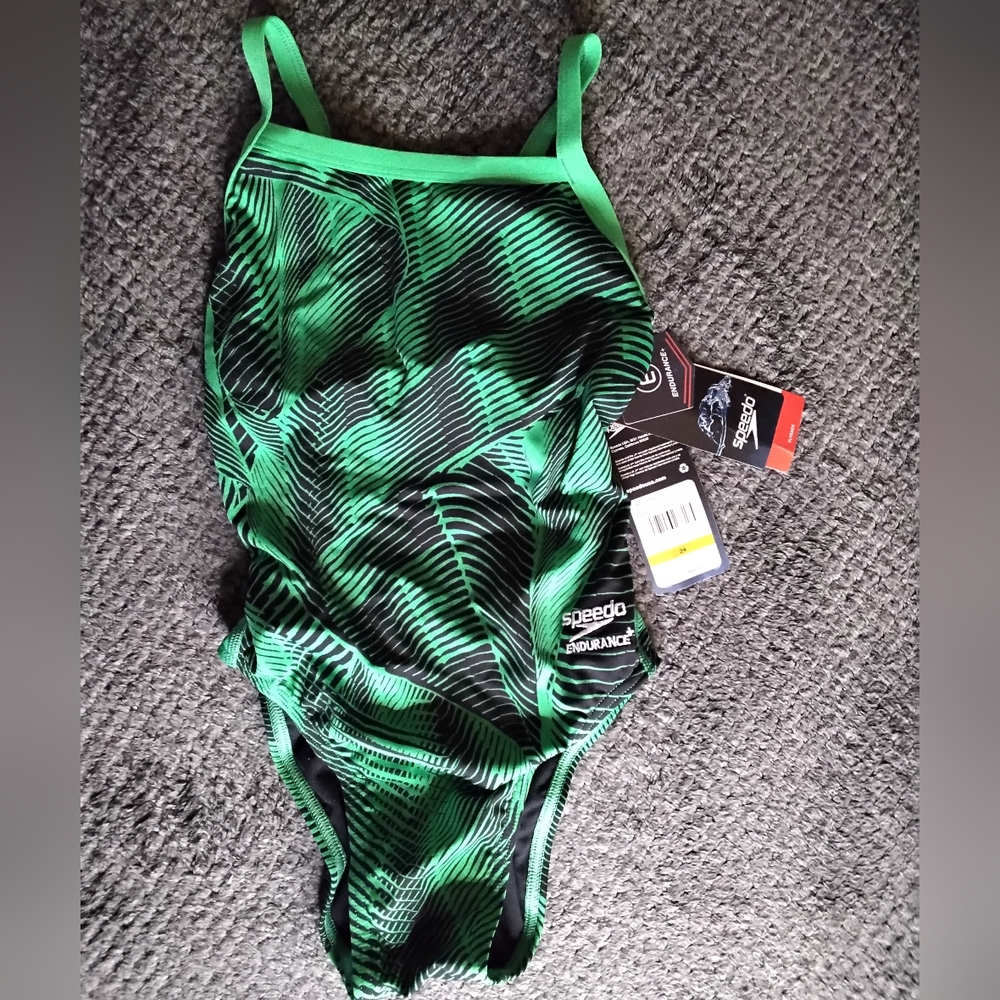 Speedo Women's Swimsuit One Piece Endurance+ Flyback Block Adult Team 24